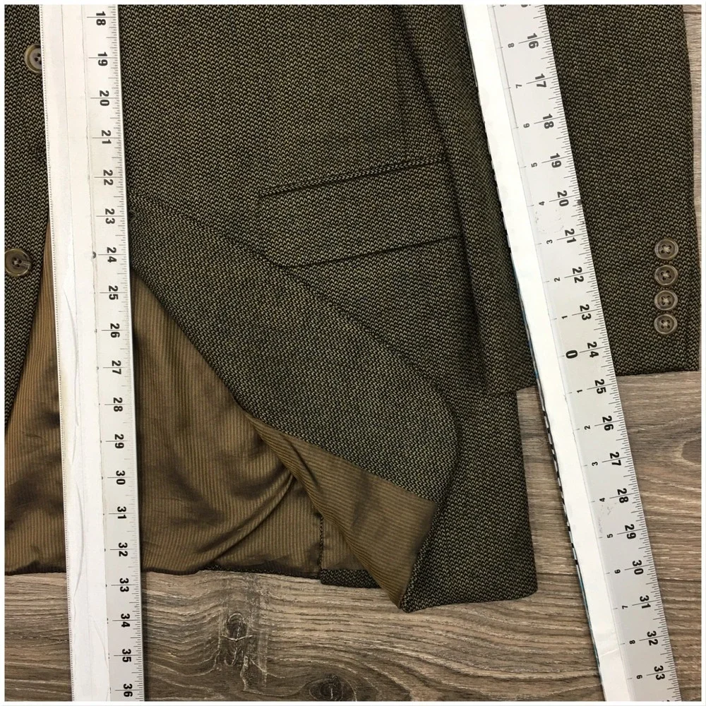 JACK VICTOR Mens Wool Blazer Sport Coat Casual Jacket Size 42L Classic Suit